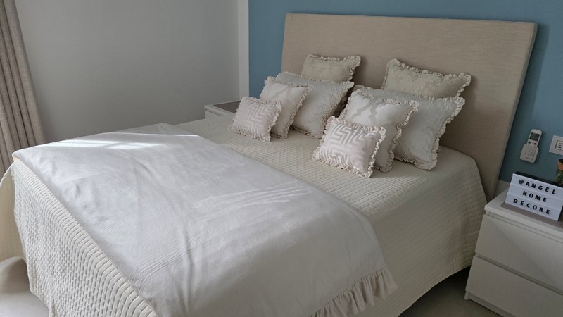 Set Cuscini Letto Matrimoniale Avorio Classico con Runner – 9 Pezzi Artigianali 4