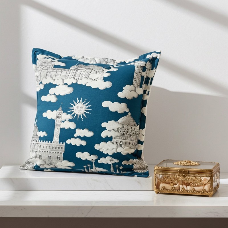 Cuscino “On a cloud” 50x50 cm in cotone 100% Thevenon – Edizione Limitata 2